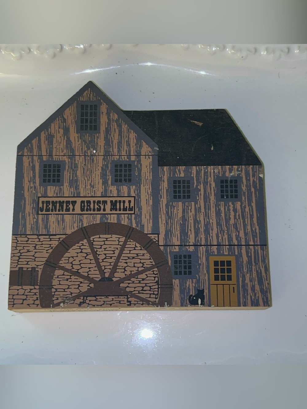 Vintage Cat's Meow Village Tradesman Series "Jenney Grist Mill"